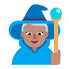 Woman Mage Flat Medium Element from Fluent Emoji Flat Set