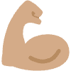 Flexed Biceps Medium Skin Tone Element from Twemoji Emoji Set