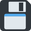 Floppy Disk Emoji from Twemoji Set | Free Download as SVG Vector and Transparent PNG | Streamline emojis