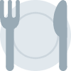 Fork And Knife With Plate Emoji from Twemoji Set | Free Download as SVG Vector and Transparent PNG | Streamline emojis