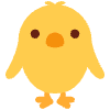 Front Facing Baby Chick Element from Twemoji Emoji Set