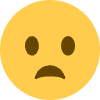 Frowning Face With Open Mouth Element from Twemoji Emoji Set