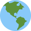 Globe Showing Americas Element from Twemoji Emoji Set