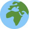 Globe Showing Europe Africa Element from Twemoji Emoji Set