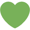 Green Heart Element from Twemoji Emoji Set