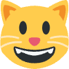 Grinning Cat Element from Twemoji Emoji Set