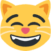 Grinning Cat With Smiling Eyes Element from Twemoji Emoji Set