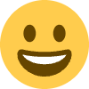 Grinning Face Element from Twemoji Emoji Set