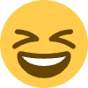 Grinning Squinting Face Element from Twemoji Emoji Set