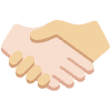 Handshake Light Skin Tone Medium Light Skin Tone Element from Twemoji Emoji Set