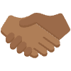 Handshake Medium Dark Skin Tone Element from Twemoji Emoji Set