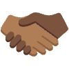 Handshake Medium Dark Skin Tone Dark Skin Tone Element from Twemoji Emoji Set