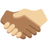 Handshake Medium Dark Skin Tone Medium Light Skin Tone Element from Twemoji Emoji Set