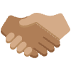 Handshake Medium Dark Skin Tone Medium Skin Tone Element from Twemoji Emoji Set