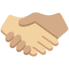 Handshake Medium Light Skin Tone Medium Skin Tone Element from Twemoji Emoji Set