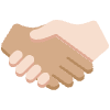 Handshake Medium Skin Tone Light Skin Tone Element from Twemoji Emoji Set