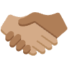 Handshake Medium Skin Tone Medium Dark Skin Tone Element from Twemoji Emoji Set