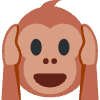 Hear No Evil Monkey Emoji from Twemoji Set | Free Download as SVG Vector and Transparent PNG | Streamline emojis