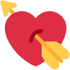 Heart With Arrow Element from Twemoji Emoji Set