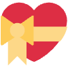 Heart With Ribbon Element from Twemoji Emoji Set