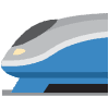 High Speed Train Element from Twemoji Emoji Set