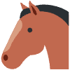 Horse Face Element from Twemoji Emoji Set