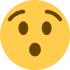 Hushed Face Element from Twemoji Emoji Set