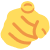 Index Pointing At The Viewer Element from Twemoji Emoji Set