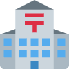 Japanese Post Office Element from Twemoji Emoji Set