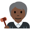 Judge Dark Skin Tone Element from Twemoji Emoji Set