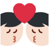 Kiss Man Man Light Skin Tone Element from Twemoji Emoji Set