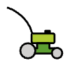 Lawn Mower Element from OpenMoji Emoji Set