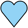 Light Blue Heart Element from OpenMoji Emoji Set