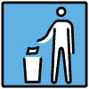 Litter In Bin Sign Element from OpenMoji Emoji Set