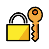 Locked With Key Element from OpenMoji Emoji Set