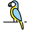 Macaw Element from OpenMoji Emoji Set