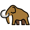 Mammoth Element from OpenMoji Emoji Set