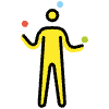 Man Juggling Element from OpenMoji Emoji Set