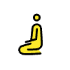 Man Kneeling Element from OpenMoji Emoji Set