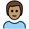 Man Medium Skin Tone Element from OpenMoji Emoji Set