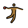 Man Playing Handball Medium Dark Skin Tone Element from OpenMoji Emoji Set