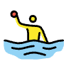 Man Playing Water Polo Element from OpenMoji Emoji Set
