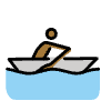 Man Rowing Boat Medium Dark Skin Tone Element from OpenMoji Emoji Set