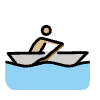 Man Rowing Boat Medium Light Skin Tone Element from OpenMoji Emoji Set