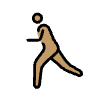 Man Running Medium Skin Tone Element from OpenMoji Emoji Set