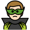 Man Supervillain Light Skin Tone Element from OpenMoji Emoji Set