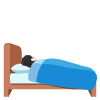 Person In Bed Light Skin Tone Element from Noto Emojis Set