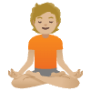Person In Lotus Position Medium Light Skin Tone Element from Noto Emojis Set