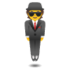 Person In Suit Levitating Element from Noto Emojis Set