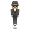 Person In Suit Levitating Medium Light Skin Tone Element from Noto Emojis Set